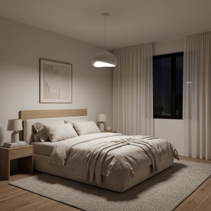 Brilagi - Κρεμαστό φωτιστικό με καλώδιο WABI SABI 1xE27/40W/230V διάμ. 32 cm λευκό