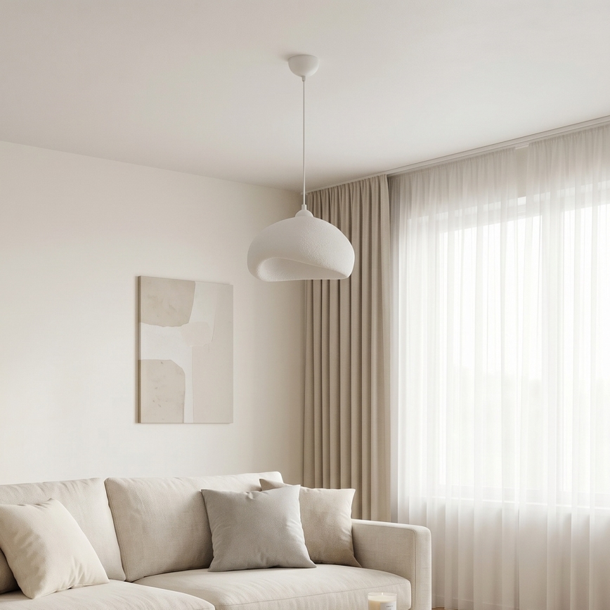 Brilagi - Κρεμαστό φωτιστικό με καλώδιο WABI SABI 1xE27/40W/230V διάμ. 32 cm λευκό