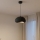 Brilagi - Κρεμαστό φωτιστικό με καλώδιο WABI SABI 1xE27/40W/230V διάμ. 35 cm μαύρο