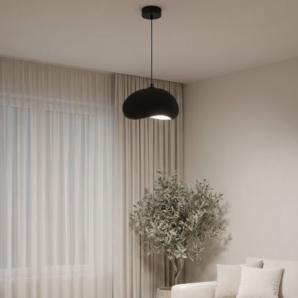 Brilagi - Κρεμαστό φωτιστικό με καλώδιο WABI SABI 1xE27/40W/230V διάμ. 35 cm μαύρο