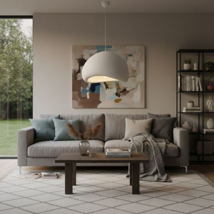 Brilagi - Κρεμαστό φωτιστικό με καλώδιο WABI SABI 1xE27/40W/230V διάμ. 50 cm λευκό