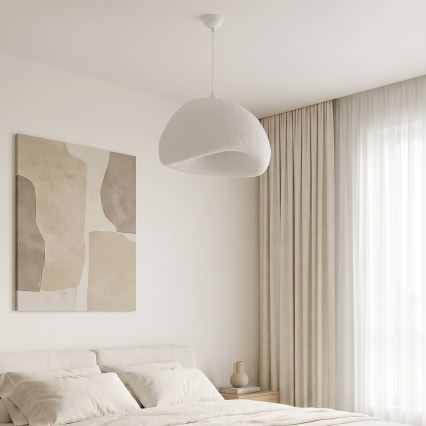 Brilagi - Κρεμαστό φωτιστικό με καλώδιο WABI SABI 1xE27/40W/230V διάμ. 50 cm λευκό
