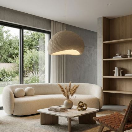 Brilagi - Κρεμαστό φωτιστικό με καλώδιο WABI SABI 1xE27/40W/230V διάμ. 50 cm μπεζ