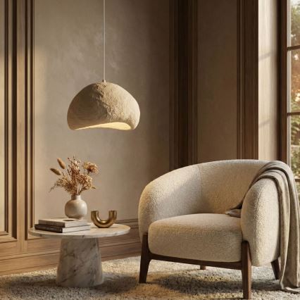 Brilagi - Κρεμαστό φωτιστικό με καλώδιο WABI SABI 1xE27/40W/230V διάμ. 50 cm μπεζ