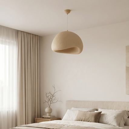 Brilagi - Κρεμαστό φωτιστικό με καλώδιο WABI SABI 1xE27/40W/230V διάμ. 50 cm μπεζ