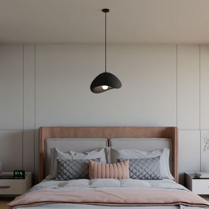 Brilagi - Κρεμαστό φωτιστικό με καλώδιο WABI SABI 1xE27/40W/230V διάμετρος 33 εκ. μαύρο