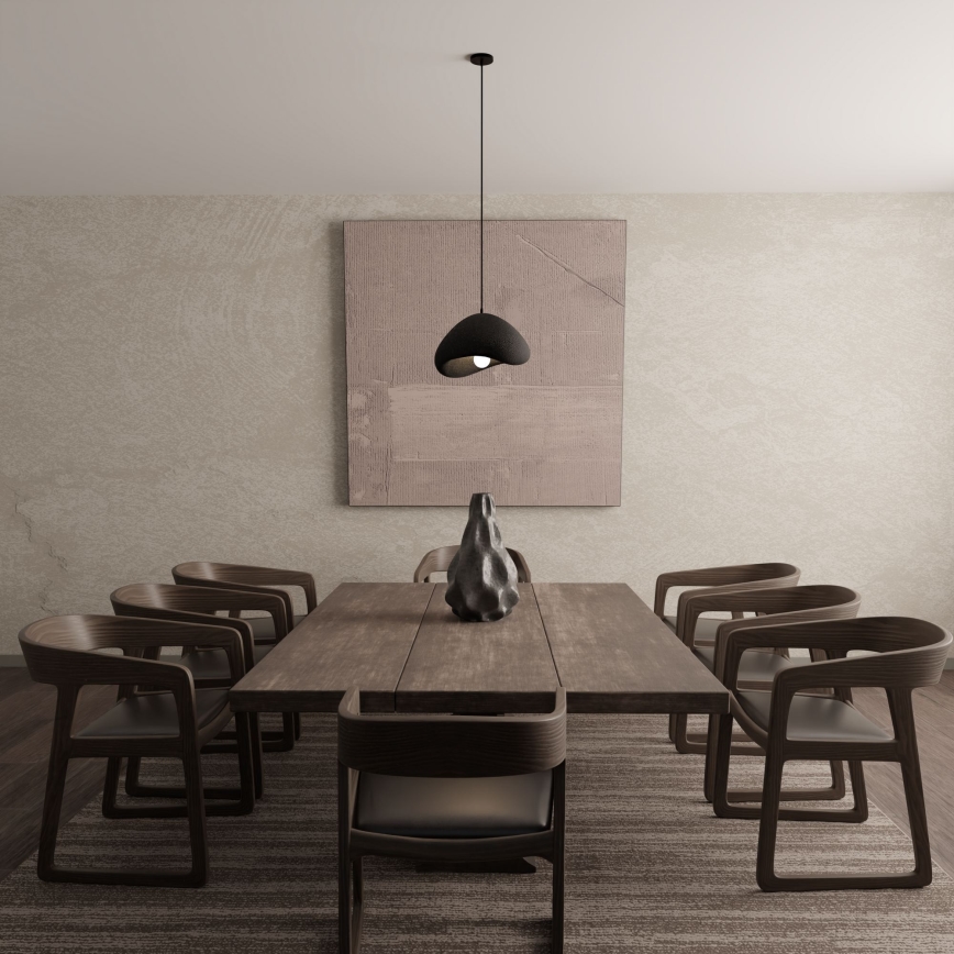 Brilagi - Κρεμαστό φωτιστικό με καλώδιο WABI SABI 1xE27/40W/230V διάμετρος 33 εκ. μαύρο