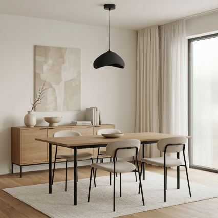 Brilagi - Κρεμαστό φωτιστικό με καλώδιο WABI SABI 1xE27/40W/230V διάμετρος 33 εκ. μαύρο