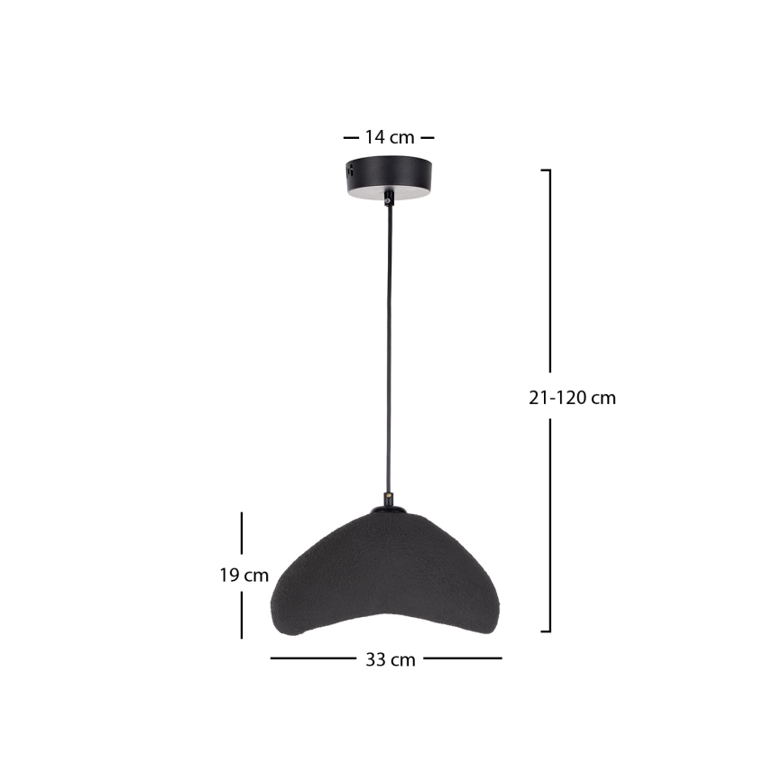 Brilagi - Κρεμαστό φωτιστικό με καλώδιο WABI SABI 1xE27/40W/230V διάμετρος 33 εκ. μαύρο