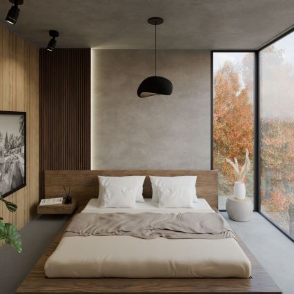 Brilagi - Κρεμαστό φωτιστικό με καλώδιο WABI SABI 1xE27/40W/230V μαύρο