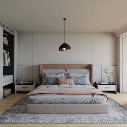 Brilagi - Κρεμαστό φωτιστικό με καλώδιο WABI SABI 1xE27/40W/230V μαύρο