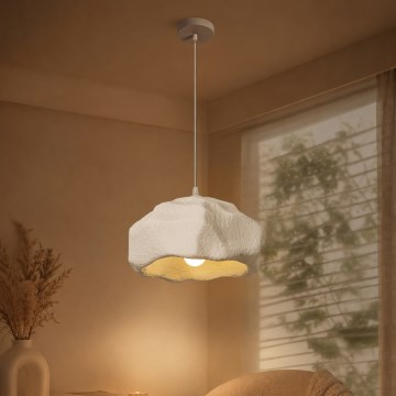 BRILAGI - Κρεμαστό φωτιστικό με καλώδιο WABI SABI 1xE27/60W/230V Ø 30 cm λευκό