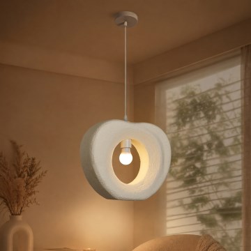 BRILAGI - Κρεμαστό φωτιστικό με καλώδιο WABI SABI 1xE27/60W/230V Ø 38 cm λευκό