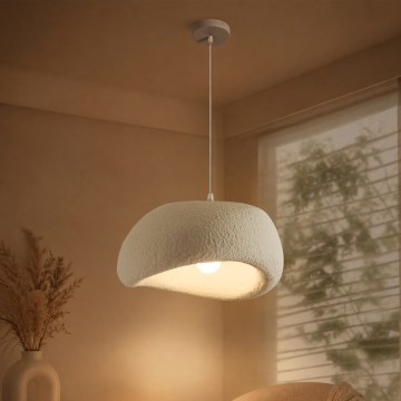 BRILAGI - Κρεμαστό φωτιστικό με καλώδιο WABI SABI 1xE27/60W/230V Ø 40 cm λευκό