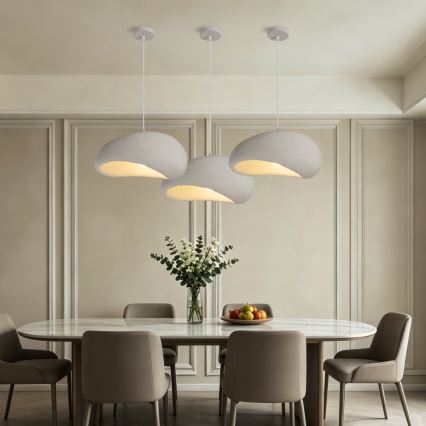 BRILAGI - Κρεμαστό φωτιστικό με καλώδιο WABI SABI 1xE27/60W/230V Ø 40 cm λευκό