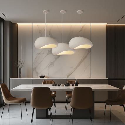 BRILAGI - Κρεμαστό φωτιστικό με καλώδιο WABI SABI 1xE27/60W/230V Ø 40 cm λευκό