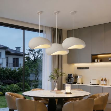 BRILAGI - Κρεμαστό φωτιστικό με καλώδιο WABI SABI 1xE27/60W/230V Ø 40 cm λευκό