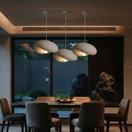 BRILAGI - Κρεμαστό φωτιστικό με καλώδιο WABI SABI 1xE27/60W/230V Ø 40 cm λευκό