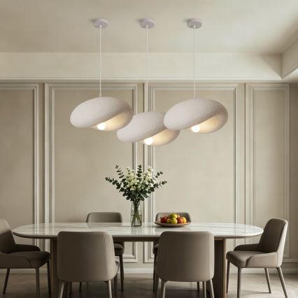 BRILAGI - Κρεμαστό φωτιστικό με καλώδιο WABI SABI 1xE27/60W/230V Ø 40 cm λευκό