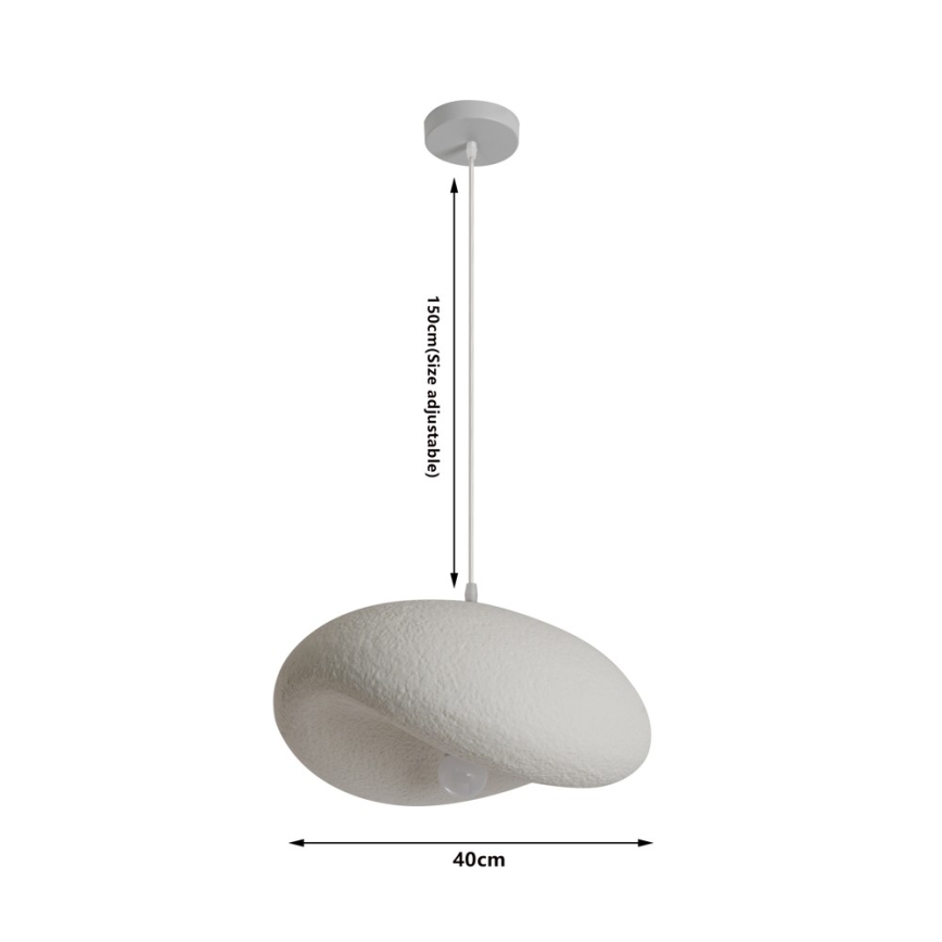 BRILAGI - Κρεμαστό φωτιστικό με καλώδιο WABI SABI 1xE27/60W/230V Ø 40 cm λευκό