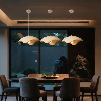 BRILAGI - Κρεμαστό φωτιστικό με καλώδιο WABI SABI 1xE27/60W/230V Ø 40 cm λευκό