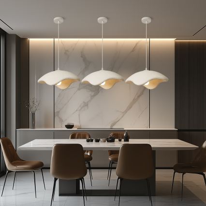 BRILAGI - Κρεμαστό φωτιστικό με καλώδιο WABI SABI 1xE27/60W/230V Ø 40 cm λευκό