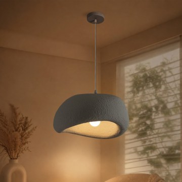 BRILAGI - Κρεμαστό φωτιστικό με καλώδιο WABI SABI 1xE27/60W/230V Ø 40 cm γκρι