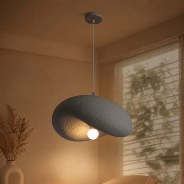 BRILAGI - Κρεμαστό φωτιστικό με καλώδιο WABI SABI 1xE27/60W/230V Ø 40 cm γκρι