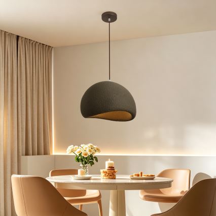 BRILAGI - Κρεμαστό φωτιστικό με καλώδιο WABI SABI 1xE27/60W/230V Ø 40 εκ. καφέ