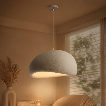BRILAGI - Κρεμαστό φωτιστικό με καλώδιο WABI SABI 1xE27/60W/230V Ø 50 cm λευκό