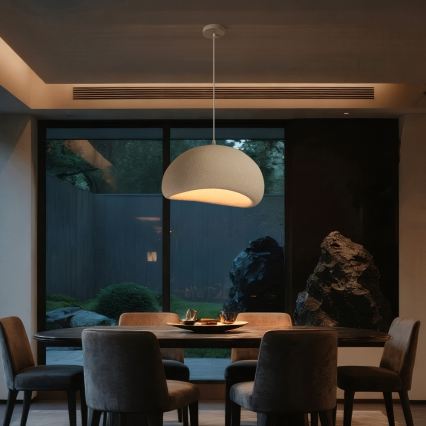 BRILAGI - Κρεμαστό φωτιστικό με καλώδιο WABI SABI 1xE27/60W/230V Ø 50 cm λευκό