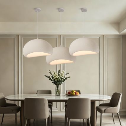 BRILAGI - Κρεμαστό φωτιστικό με καλώδιο WABI SABI 1xE27/60W/230V Ø 50 cm λευκό