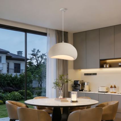 BRILAGI - Κρεμαστό φωτιστικό με καλώδιο WABI SABI 1xE27/60W/230V Ø 50 cm λευκό