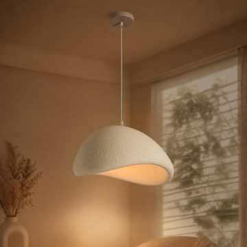 BRILAGI - Κρεμαστό φωτιστικό με καλώδιο WABI SABI 1xE27/60W/230V διάμ. 40 εκ. λευκό