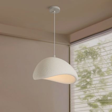 BRILAGI - Κρεμαστό φωτιστικό με καλώδιο WABI SABI 1xE27/60W/230V διάμ. 40 εκ. λευκό