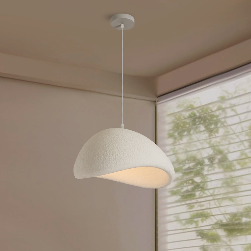 BRILAGI - Κρεμαστό φωτιστικό με καλώδιο WABI SABI 1xE27/60W/230V διάμ. 40 εκ. λευκό