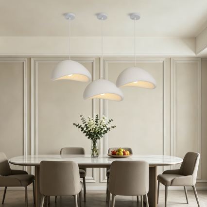 BRILAGI - Κρεμαστό φωτιστικό με καλώδιο WABI SABI 1xE27/60W/230V διάμ. 40 εκ. λευκό