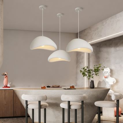 BRILAGI - Κρεμαστό φωτιστικό με καλώδιο WABI SABI 1xE27/60W/230V διάμ. 40 εκ. λευκό
