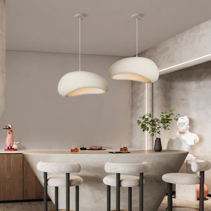 BRILAGI - Κρεμαστό φωτιστικό με καλώδιο WABI SABI 1xE27/60W/230V διάμ. 50 cm λευκό