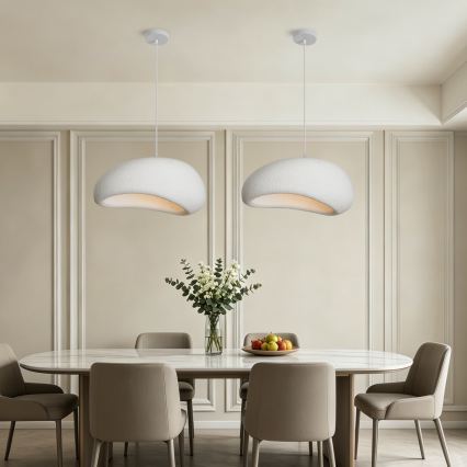 BRILAGI - Κρεμαστό φωτιστικό με καλώδιο WABI SABI 1xE27/60W/230V διάμ. 50 cm λευκό
