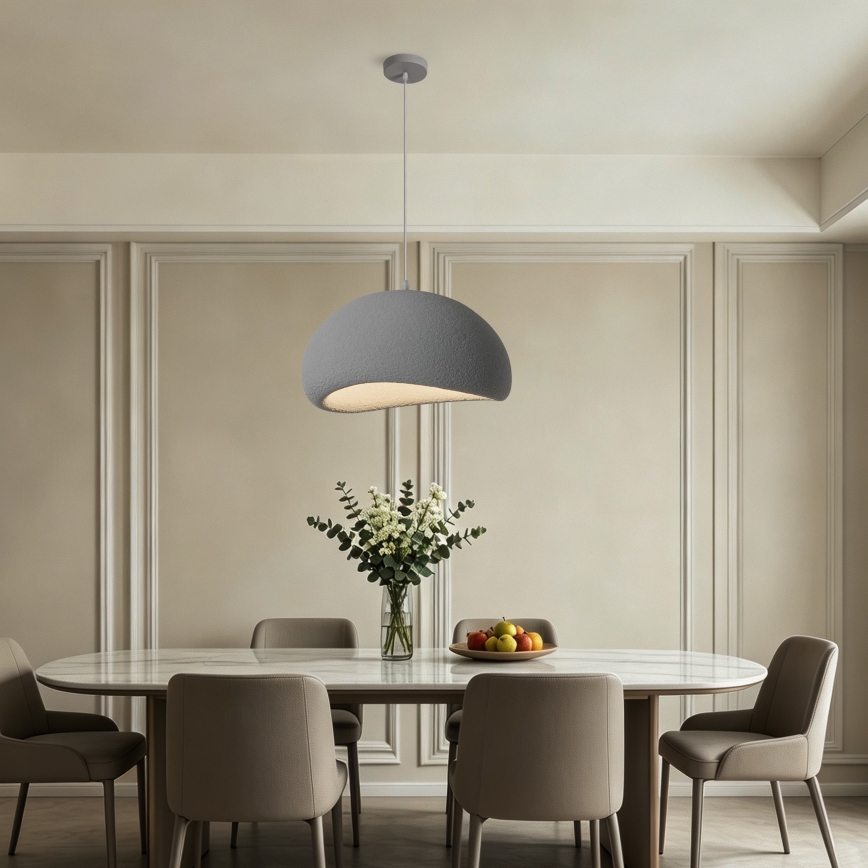 BRILAGI - Κρεμαστό φωτιστικό με καλώδιο WABI SABI 1xE27/60W/230V διάμ. 50 cm γκρι