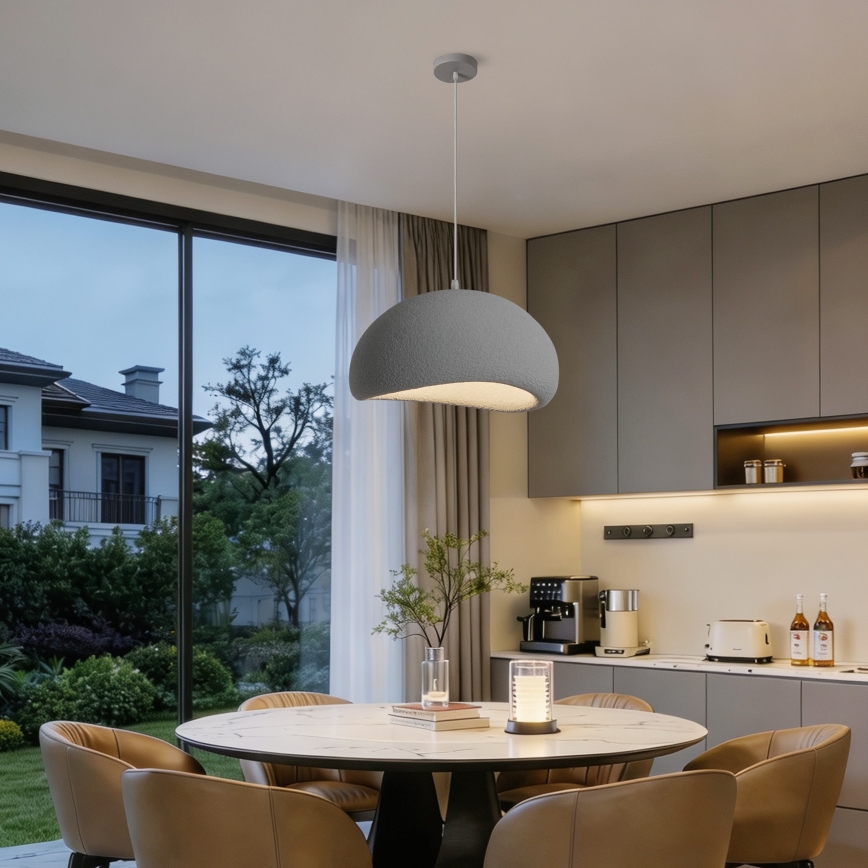BRILAGI - Κρεμαστό φωτιστικό με καλώδιο WABI SABI 1xE27/60W/230V διάμ. 50 cm γκρι