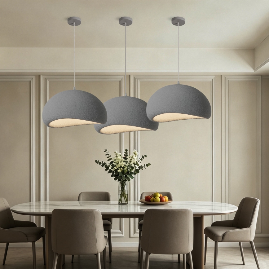 BRILAGI - Κρεμαστό φωτιστικό με καλώδιο WABI SABI 1xE27/60W/230V διάμ. 50 cm γκρι
