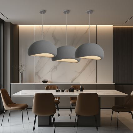 BRILAGI - Κρεμαστό φωτιστικό με καλώδιο WABI SABI 1xE27/60W/230V διάμ. 50 cm γκρι