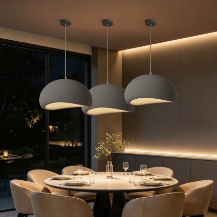 BRILAGI - Κρεμαστό φωτιστικό με καλώδιο WABI SABI 1xE27/60W/230V διάμ. 50 cm γκρι