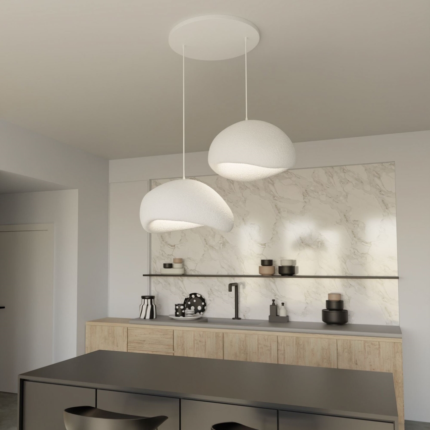 Brilagi - Κρεμαστό φωτιστικό με καλώδιο WABI SABI 2xE27/40W/230V λευκό