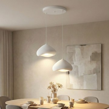 Brilagi - Κρεμαστό φωτιστικό με καλώδιο WABI SABI 2xE27/40W/230V, Ø 45 εκ., λευκό