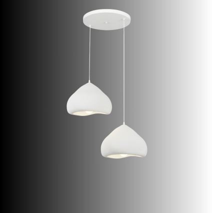 Brilagi - Κρεμαστό φωτιστικό με καλώδιο WABI SABI 2xE27/40W/230V, Ø 45 εκ., λευκό
