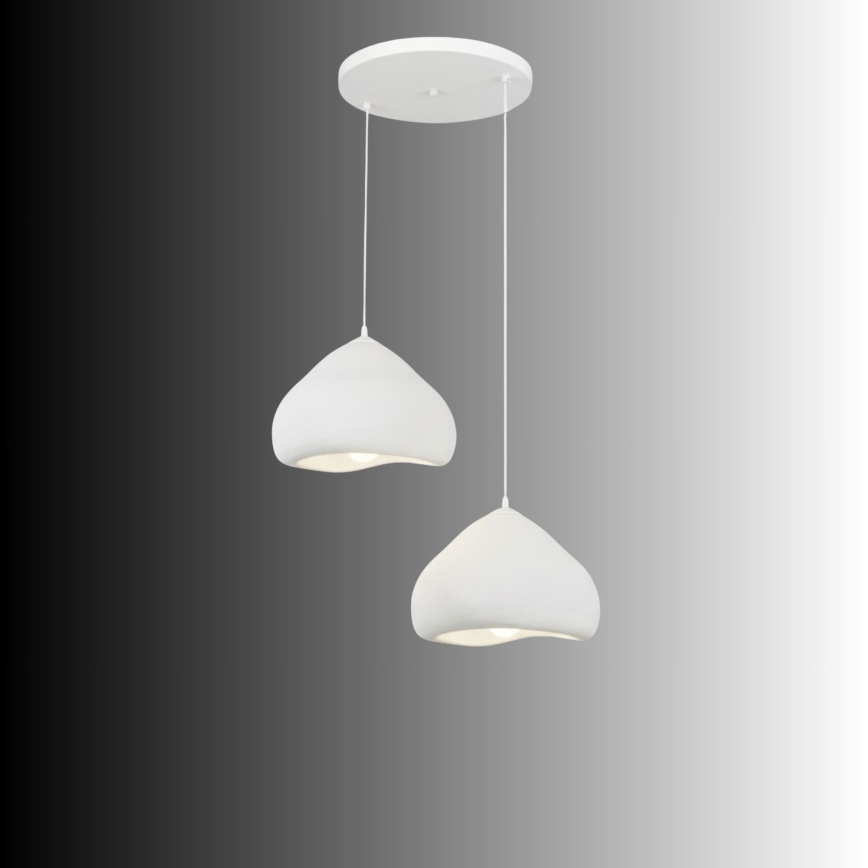 Brilagi - Κρεμαστό φωτιστικό με καλώδιο WABI SABI 2xE27/40W/230V, Ø 45 εκ., λευκό