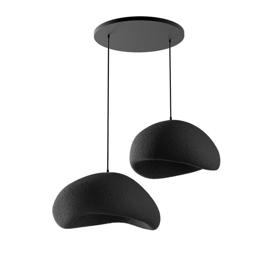 Brilagi - Κρεμαστό φωτιστικό με καλώδιο WABI SABI 2xE27/40W/230V Ø 60 cm μαύρο